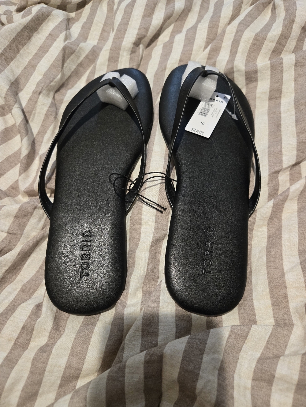 Torrid Black Slim-Strap Flip Sandals - Women's